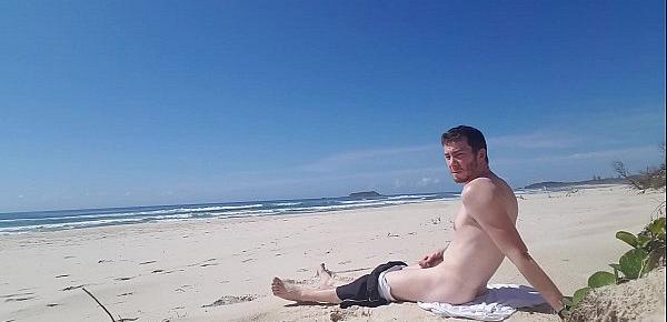  Beach Jerk Off 2